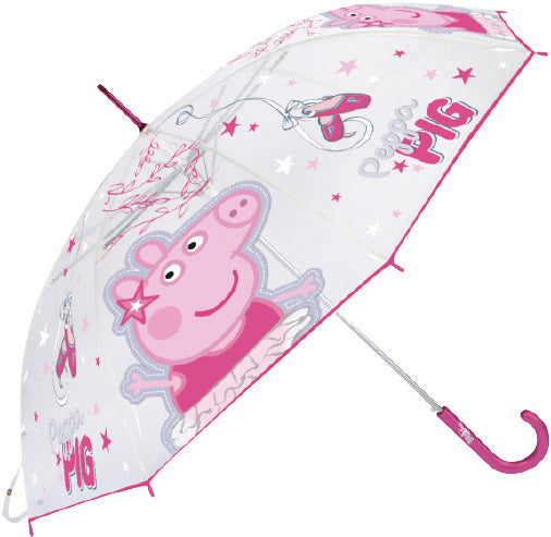 paraplu Peppa Pig junior 46 cm polyester roze