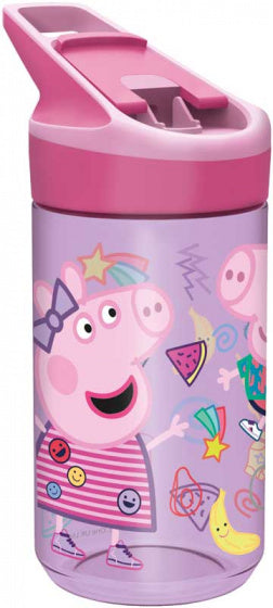 drinkfles Peppa Pig 480 ml 7 x 18 cm tritan roze/lila