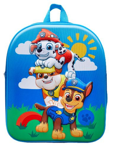 rugzak Paw Patrol 8 liter 32x25 cm polyester blauw