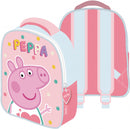 rugzak Peppa Pig meisjes 23 x 28 cm polyester roze