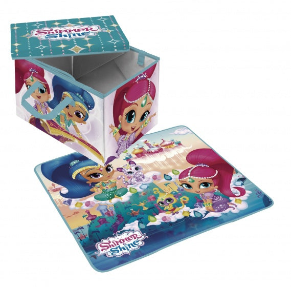 Shimmer & Shine opbergbox/speelmat 30 x 30 x 30 cm