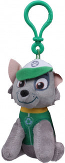sleutelhanger Paw Patrol Rocky 10 cm grijs/groen