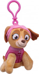 sleutelhanger Paw Patrol Skye 10 cm lichtbruin/roze