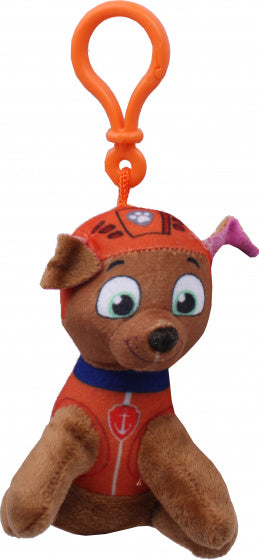 sleutelhanger Paw Patrol Zuma 10 cm bruin/oranje