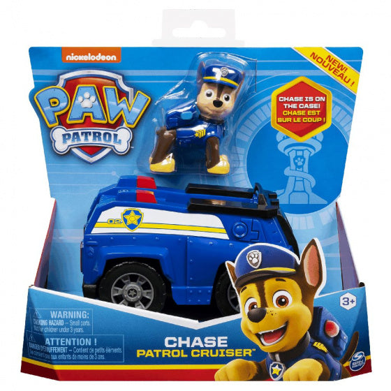 speelfiguur Paw Patrol Chase 12 cm blauw 2-delig