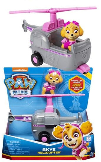 speelfiguur Paw Patrol Skye 12 cm zilver 2-delig