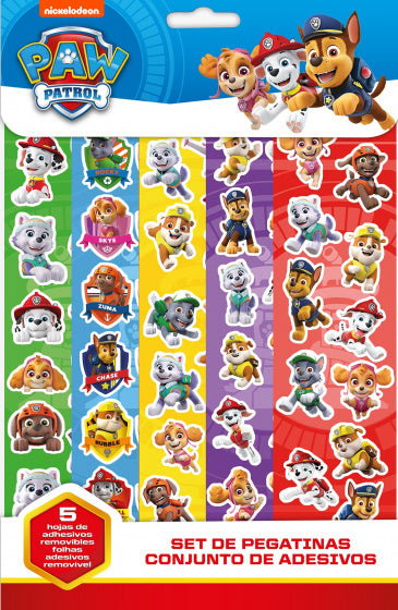 Stickerset Paw Patrol junior papier 5-delig