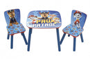 tafel en stoelen Paw Patrol junior hout blauw 3-delig