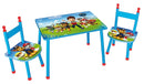 tafel met 2 stoelen Paw Patrol MDF/staal blauw/rood