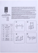 tafel Paw Patrol 39,5 x 59,5 cm rood/blauw 3-delig