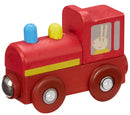 trein Peppa Pig junior 7,5 x 4,7 cm hout rood