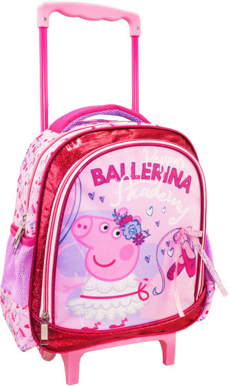 trolley Peppa Pig junior 27 x 31 cm PL roze/rood