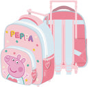trolley rugzak Peppa Pig meisjes 36 cm polyester