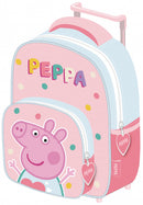 trolley rugzak Peppa Pig meisjes 36 cm polyester