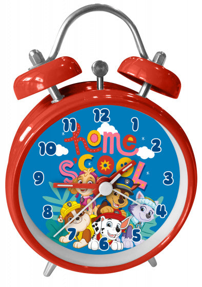 wekker Paw Patrol junior 9 x 13 cm staal rood