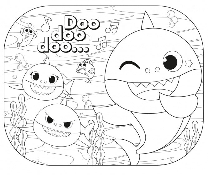 Kinder Zonnescherm Baby Shark, 2st.