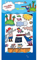 stickervel Pirates Island 19 x 11 cm PVC