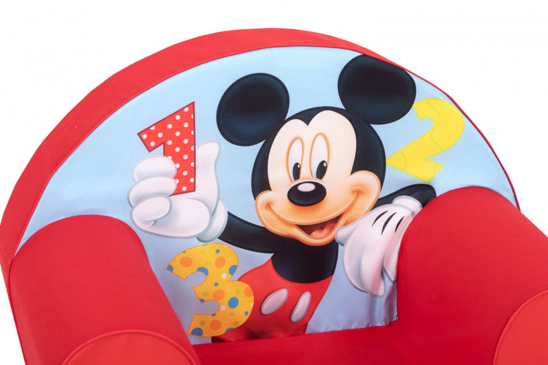 kinderzetel Disney Mickey 1-2-3 schuimrubber rood