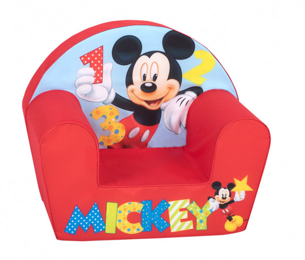 kinderzetel Disney Mickey 1-2-3 schuimrubber rood