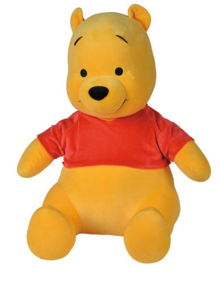 knuffel Disney Winnie de Pooh 65 cm textiel geel/rood