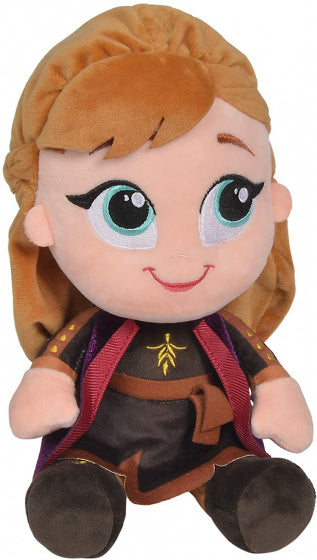 knuffel Frozen 2 Anna junior 25 cm pluche bruin