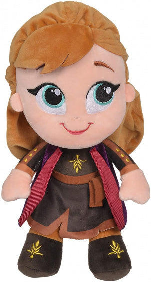 knuffel Frozen 2 Anna junior 25 cm pluche bruin