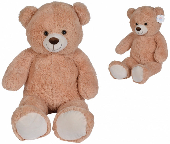 knuffelbeer klassiek junior 100 cm pluche beige