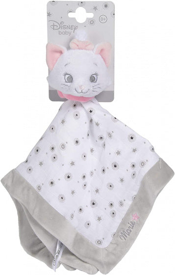 knuffeldoekje Disney Marie junior 40 cm pluche wit