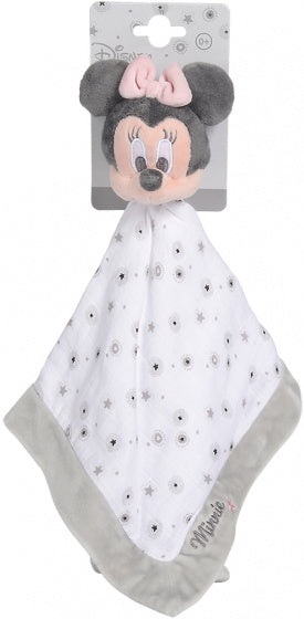 knuffeldoekje Disney Minnie Mouse 40 cm pluche wit