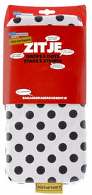 bagagedragerkussen Dots wit 32 cm