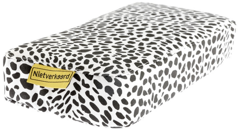 bagagedragerkussen Animal Dots wit/zwart 32 cm
