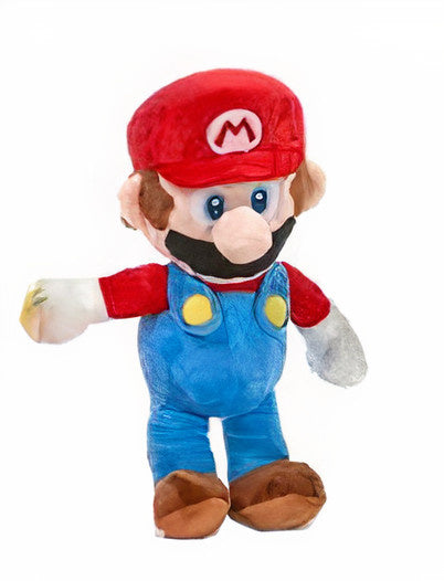 knuffel Super Mario - Mario 26 cm pluche rood/blauw
