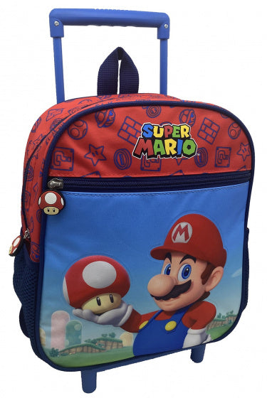 trolleyrugzak Super Mario 7 liter 31 cm polyester blauw