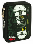 etui Skate junior 20 cm polyester zwart 27-delig
