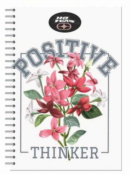 notitieboek B5 softcover wit/roze 70 pagina's