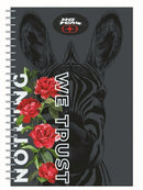 notitieboek B5 softcover zwart/rood 70 pagina's