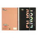 notitieboek Enjoy spiraal A4 zwart/roze70 pagina's