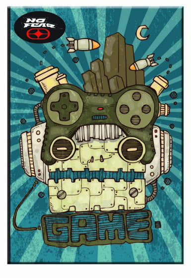 notitieboek Game B5 softcover blauw/zwart 40 pagina's