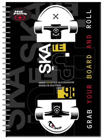 notitieboek Skateboard A4 gelinieerd 70 pagina's