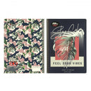 notitieboek Stay Calm spiraal A4 zwart/rood 70 pagina's