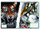 schetsboek Tijger/Wolf junior 33 x 22 cm 30 pagina's
