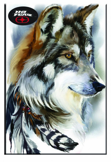 notitieboek Wolf B5 softcover zwart/wit 40 pagina's