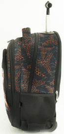 trolley rugzak 24,5 liter softcase zwart/oranje