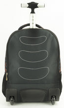 trolley rugzak 24,5 liter softcase zwart/oranje