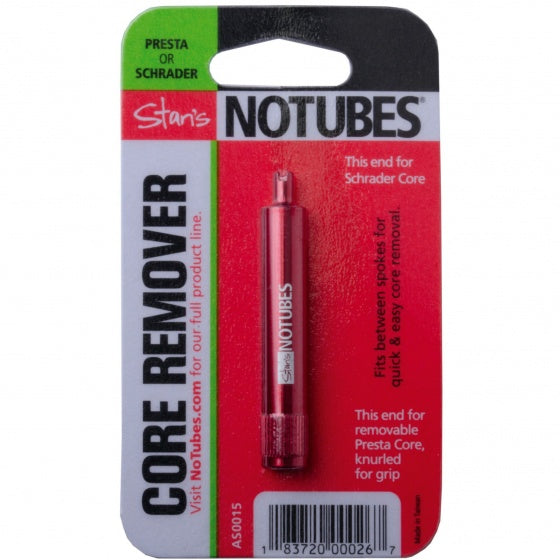 ventielkern-remover Stans 65 mm aluminium rood