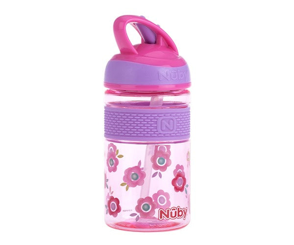 2 in 1 Beker met Harde Tuit 360ml roze/paars 3jaar+