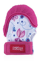 bijthandschoen junior 14,6 x 12,4 cm siliconen roze