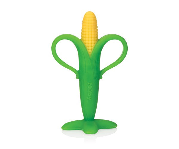 bijtmaïs junior 17,1 x 10,5 cm siliconen groen/geel