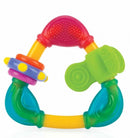 bijtring driehoek hard/zacht 11 cm siliconen