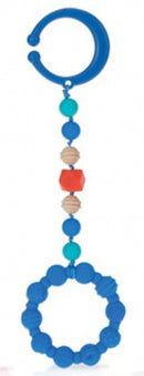 bijtring jongens 19,9 cm siliconen blauw